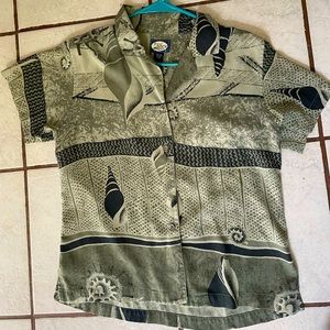 Tommy Bahama Silk Short Sleeve Button-Up